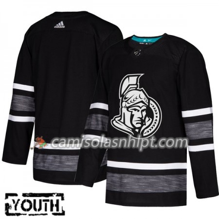 Camisola Ottawa Senators Blank 2019 All-Star Adidas Preto Authentic - Criança
